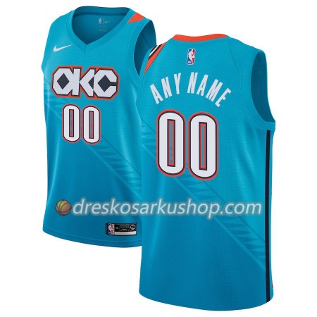 Muški NBA Dres Oklahoma City Thunder Personalizirani Nike 2018-19 City Edition Plava Swingman